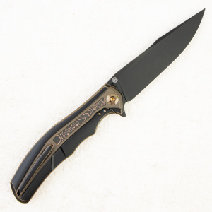 Нож WE Knife Zonda, CPM 20CV, Copper Foil Carbon Fiber / Black Titanium Handle - складной туристические ножи из стали Нож WE Knife Zonda, CPM 20CV, Copper Foil Carbon Fiber / Black Titanium Handle - складной туристические ножи из стали