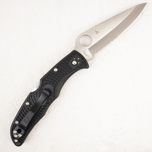 Нож Spyderco Endura 4, VG-10 Serrated, Black, C10PSBK