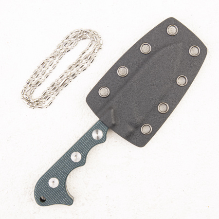 Шейный нож QSP Neckmuk, D2, Micarta Blue, QS125-D