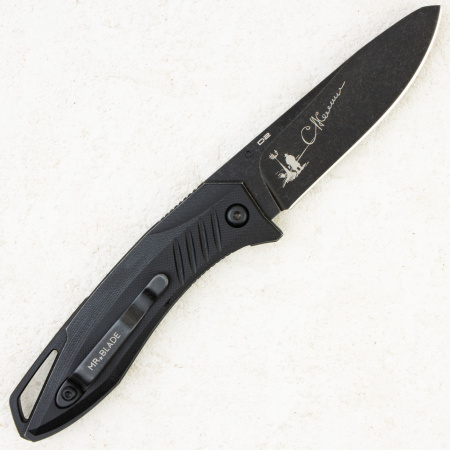 Mr.Blade Bang, D2, Black Stonewashed, G10 Black