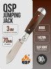 Нож QSP Jumping Jack, Satin, 14C28N, Desert Ironwood Handle, QS167-D
