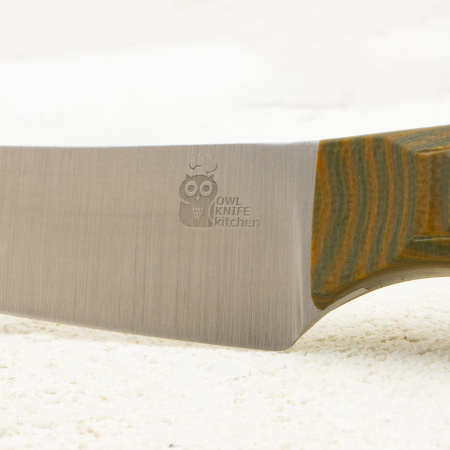 Нож овощной OWL S100 F, N690 Cryo, G10 Sand/Olive