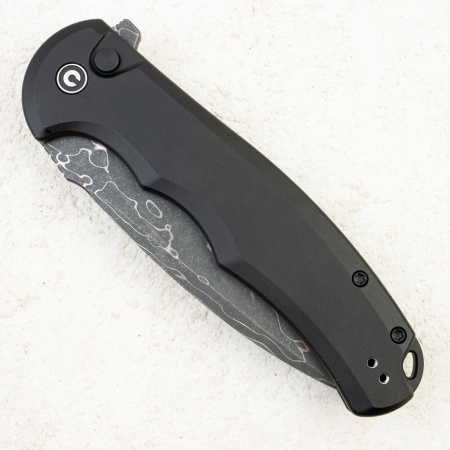 Нож CIVIVI Praxis Button Lock, Damascus, Black Aluminum Handle, C18026E-DS1 Нож CIVIVI Praxis Button Lock, Damascus, Black Aluminum Handle, C18026E-DS1