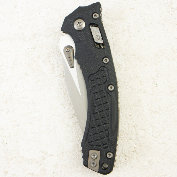 Нож Microtech Amphibian RAM-LOK, Stonewash, M390, G10 Frag Black, 137RL-10 Нож Microtech Amphibian RAM-LOK, Stonewash, M390, G10 Frag Black, 137RL-10