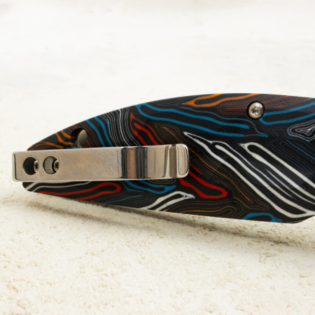 Нож QSP Turtle Punk, Stonewashed 14C28N, G10 Colorful, QS158-A1 Нож QSP Turtle Punk, Stonewashed 14C28N, G10 Colorful, QS158-A1