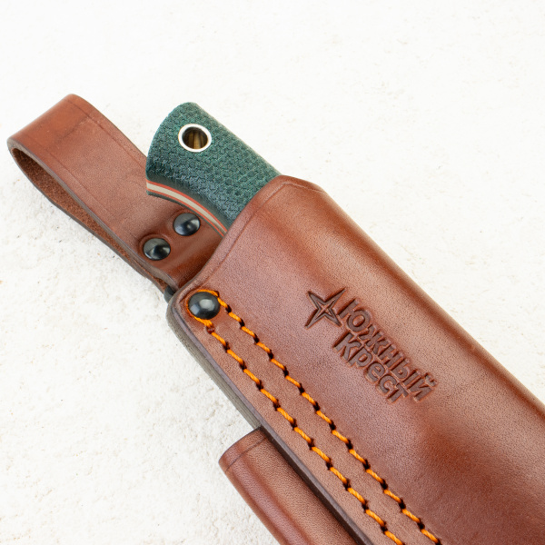 Нож Южный Крест Caribou L, Convex, VG-10, Micarta Emerald, 253