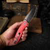 Нож Remette Cool Whale, Blackwashed 14C28N, G10 Orange Handle, RTCL-GN4