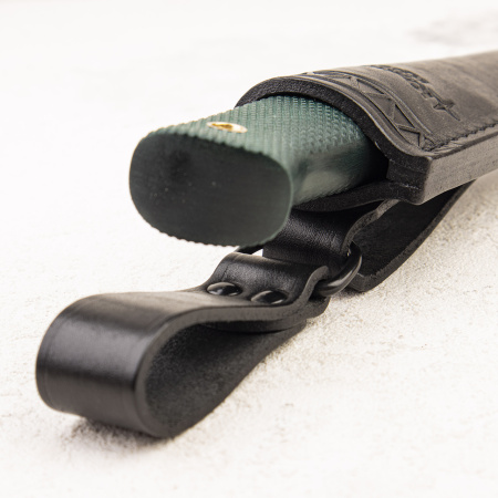 Нож Южный Крест Партнер L Эксперт, N690, Конвекс, Микарта Изумруд, Насечка - купить в интернет-магазине Blademan