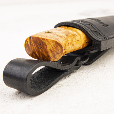 Нож Южный Крест Стерх, ELMAX, Карельская береза Янтарь - купить в интернет-магазине Blademan