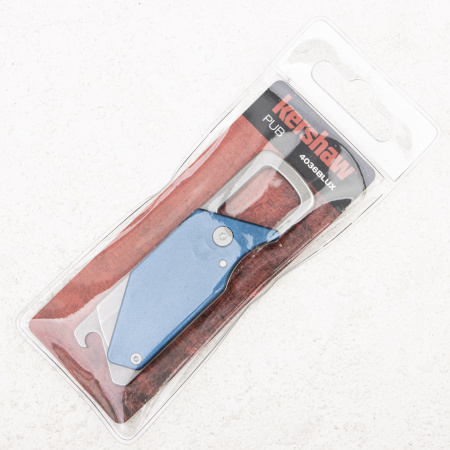 Нож-брелок Kershaw PUB, 8Cr13MoV, Stainless Steel Blue, 4036BLUX