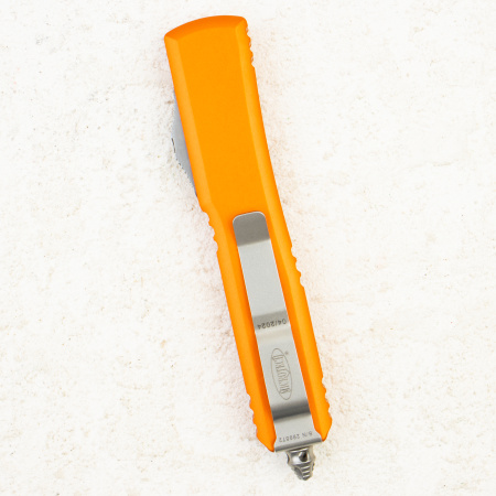 Нож Microtech Ultratech, Stonewash, M390, Aluminium Orange, 123-10 OR