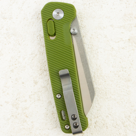 Нож QSP Penguin V2 Glyde Lock, Stonewash-Satin, 14C28N, FRN OD Green Handle, QS130GL-B1 Нож QSP Penguin V2 Glyde Lock, Stonewash-Satin, 14C28N, FRN OD Green Handle, QS130GL-B1