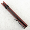Нож QSP Swordfish Button Lock, 14C28N Black, G10 Black/Red Нож QSP Swordfish Button Lock, 14C28N Black, G10 Black/Red - купить в интернет-магазине Blademan