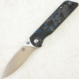 Нож QSP Parrot V2, Satin, D2, G10 Black/Blue Handle , QS102-H