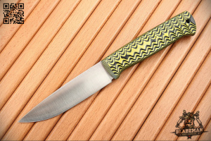 OWL Otus F, Sleipner, Микарта бамбук, Черно-желтый - купить в интернет-магазине Blademan