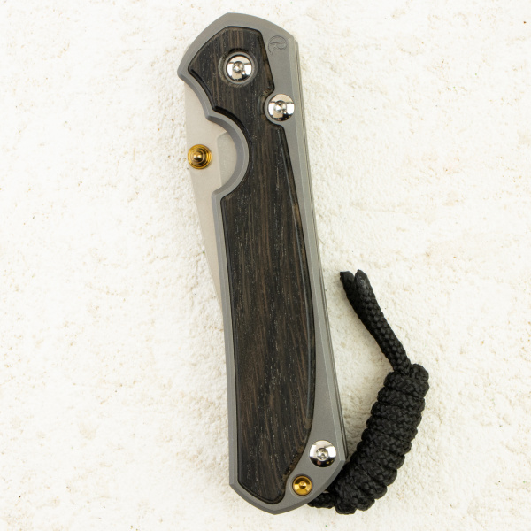 Нож Chris Reeve Small Sebenza 31 Inlay, CPM MagnaCut, Titanium/Bog Oak Handle, S31-1100