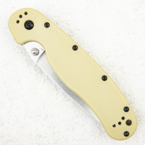 Нож Ontario Rat 1, D2, Satin, Nylon Tan, 8867TN - складной туристические ножи из стали Нож Ontario Rat 1, D2, Satin, Nylon Tan, 8867TN - складной туристические ножи из стали
