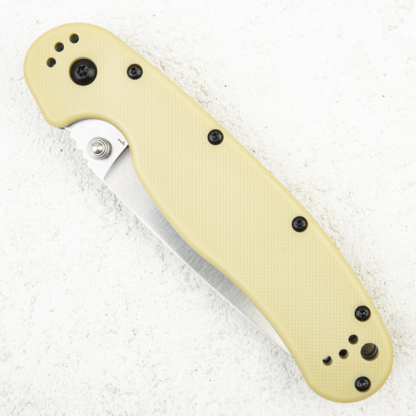Нож Ontario Rat 1, D2, Satin, Nylon Tan, 8867TN