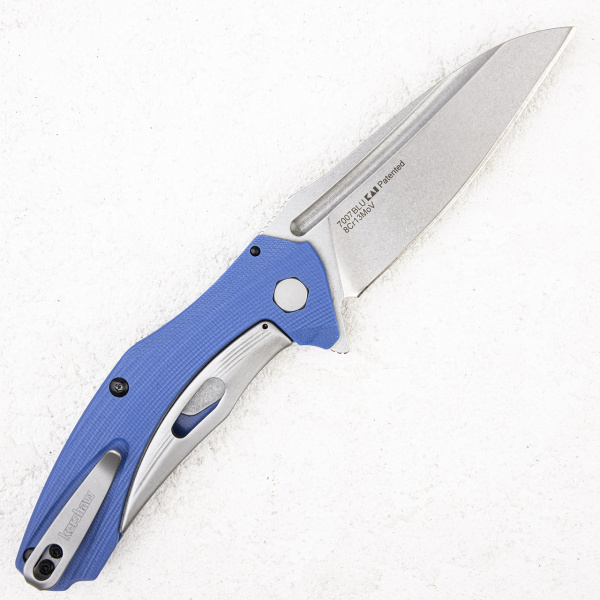 Нож Kershaw Natrix Speedsafe, 8Cr13MoV, Stonewash, G10 Blue, 7007BLU