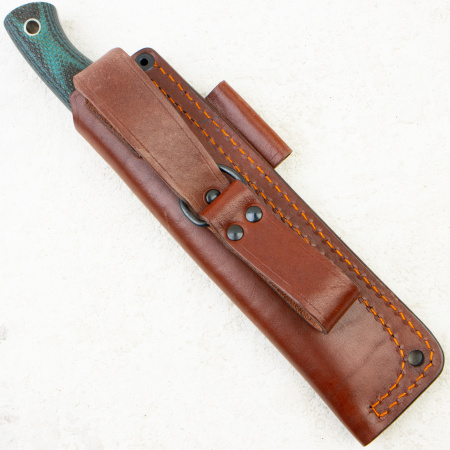 Нож Южный Крест Кедр, Elmax, Convex, Micarta Black/Blue Handle, 225