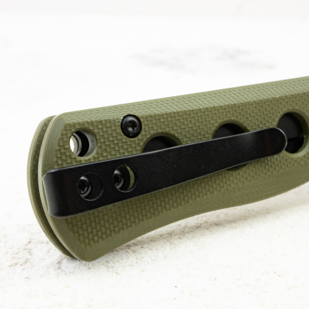 Нож QSP Canary Folder, 14C28N, Olive G10 Handle, QS150-F2