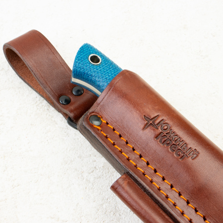 Нож Южный Крест Бушкрафт, Convex, Elmax, Micarta Кобальт, 218.1065.Elmax.K