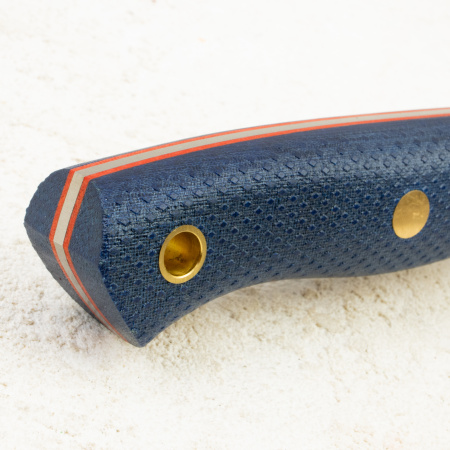 Нож Южный Крест Fang L, VG-10, Micarta Blue, Насечка