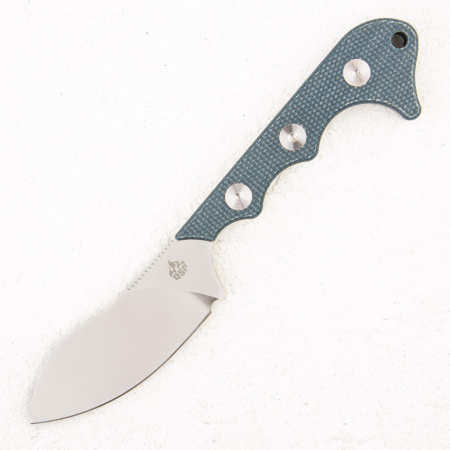Шейный нож QSP Neckmuk, D2, Micarta Blue, QS125-D