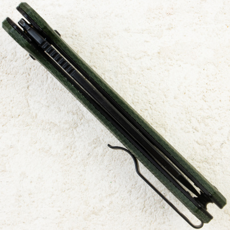 Нож QSP Emu, Black 14C28N, Micarta Green, QS164-B2 Нож QSP Emu, Black 14C28N, Micarta Green, QS164-B2