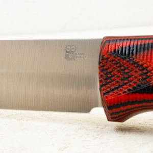 Нож OWL Hoot F, N690 Cryo, G10 Black/Red, Kydex