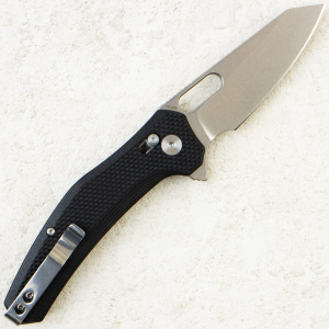 Нож QSP Emu, Stonewashed 14C28N, Coarse G10 Black, QS164-C1 Нож QSP Emu, Stonewashed 14C28N, Coarse G10 Black, QS164-C1