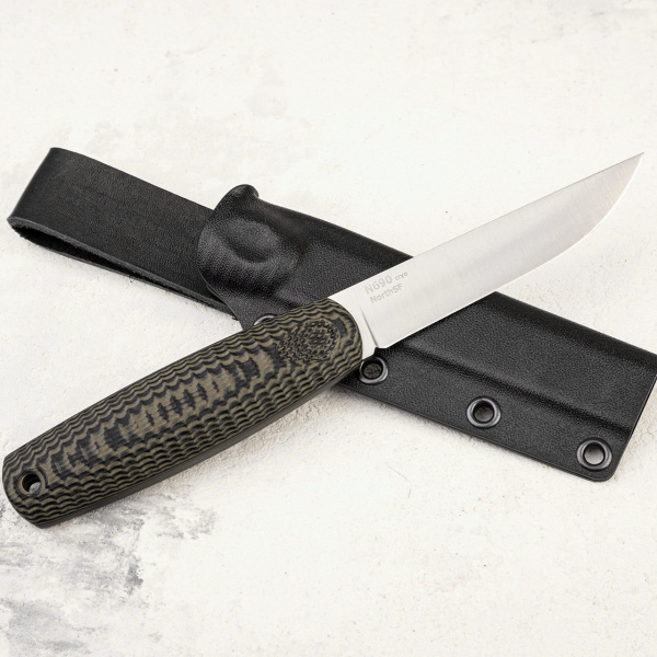 Нож OWL North S F, N690 Cryo, G10 Black-Olive, Kydex Classic - купить в интернет-магазине Blademan