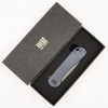Нож WE Knife Elementum, CPM 20CV Gray, Titanium Blue Нож WE Knife Elementum, CPM 20CV Gray, Titanium Blue - купить в интернет-магазине Blademan