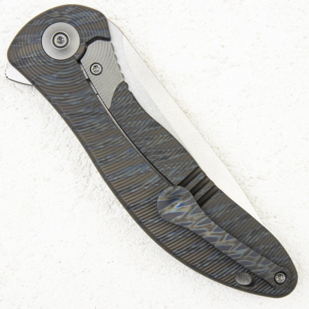 Нож WE Knife Synergy2v2, 20CV, Titanium Tiger Stripe - купить в интернет-магазине Blademan