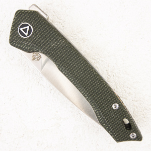Нож QSP Leopard, 14C28N, Linen Micarta Green - складной туристические ножи из стали Нож QSP Leopard, 14C28N, Linen Micarta Green - складной туристические ножи из стали