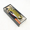 Нож Microtech MSI, Stonewash, M390, Aluminum Fluted OD Green, 210-10 Нож Microtech MSI, Stonewash, M390, Aluminum Fluted OD Green, 210-10