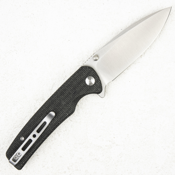 Нож Sencut Sachse Button Lock, 9Cr18MoV, Micarta Black