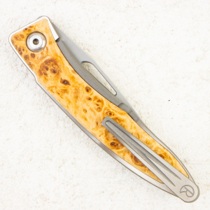 Нож Chris Reeve Mnandi Box Elder Burl, CPM S45VN, Titanium / Box Elder - складной туристические ножи из стали Нож Chris Reeve Mnandi Box Elder Burl, CPM S45VN, Titanium / Box Elder - складной туристические ножи из стали