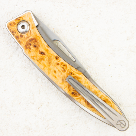 Нож Chris Reeve Mnandi Box Elder Burl, CPM S45VN, Titanium / Box Elder Нож Chris Reeve Mnandi Box Elder Burl, CPM S45VN, Titanium / Box Elder - купить в интернет-магазине Blademan