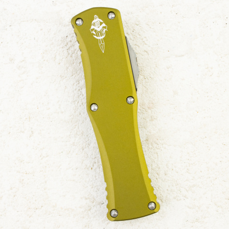 Нож Microtech Hera Hellhound, Stonewash, M390, Aluminum OD Green, 919-10 ODS, (Signature Series) Нож Microtech Hera Hellhound, Stonewash, M390, Aluminum OD Green, 919-10 ODS, (Signature Series)