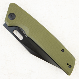 Нож SENCUT GlideStrike Thumb Hole Knife OD Green Coarse G10, S23018-3 - складной туристические ножи из стали Нож SENCUT GlideStrike Thumb Hole Knife OD Green Coarse G10, S23018-3 - складной туристические ножи из стали