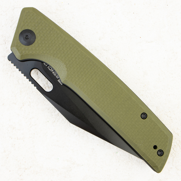 Нож SENCUT GlideStrike Thumb Hole Knife OD Green Coarse G10, S23018-3