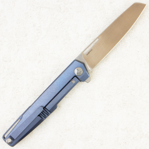 Mr.Blade Snob, M390 Satin, Titanium Blue Mr.Blade Snob, M390 Satin, Titanium Blue