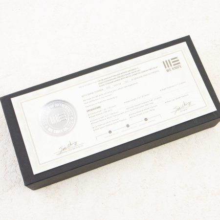 Нож WE Knife Button Lock Kitefin, CPM 20CV, Carbon Fiber / Black Titanium Handle - купить в интернет-магазине Blademan