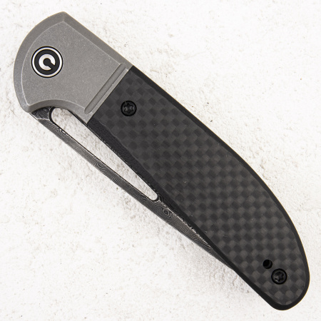 Нож CIVIVI Trailblazer, Damascus, G10 Carbon Black, C2018DS-1 Нож CIVIVI Trailblazer, Damascus, G10 Carbon Black, C2018DS-1