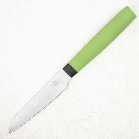 Нож овощной OWL P100 F, N690 Cryo, G10 Green