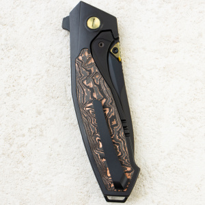 Нож Remette Kingfisher, M390, Titanium/Carbon Copper Handle, RTKF5 Нож Remette Kingfisher, M390, Titanium/Carbon Copper Handle, RTKF5