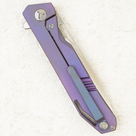 Mr.Blade Keeper NO SHNUR NO PARTY, M390, Titanium Blue Mr.Blade Keeper NO SHNUR NO PARTY, M390, Titanium Blue
