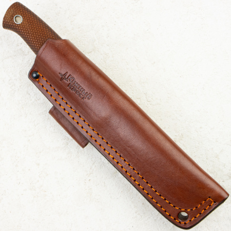 Нож Южный Крест Росомаха, CPR, Convex, Micarta Coyote, Насечка, 215 Нож Южный Крест Росомаха, CPR, Convex, Micarta Coyote, Насечка, 215