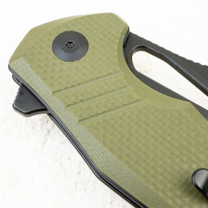 Нож CIVIVI BullTusk Flipper & Thumb Hole Knife OD Green Coarse G10, C23017-2 - складной туристические ножи из стали Нож CIVIVI BullTusk Flipper & Thumb Hole Knife OD Green Coarse G10, C23017-2 - складной туристические ножи из стали